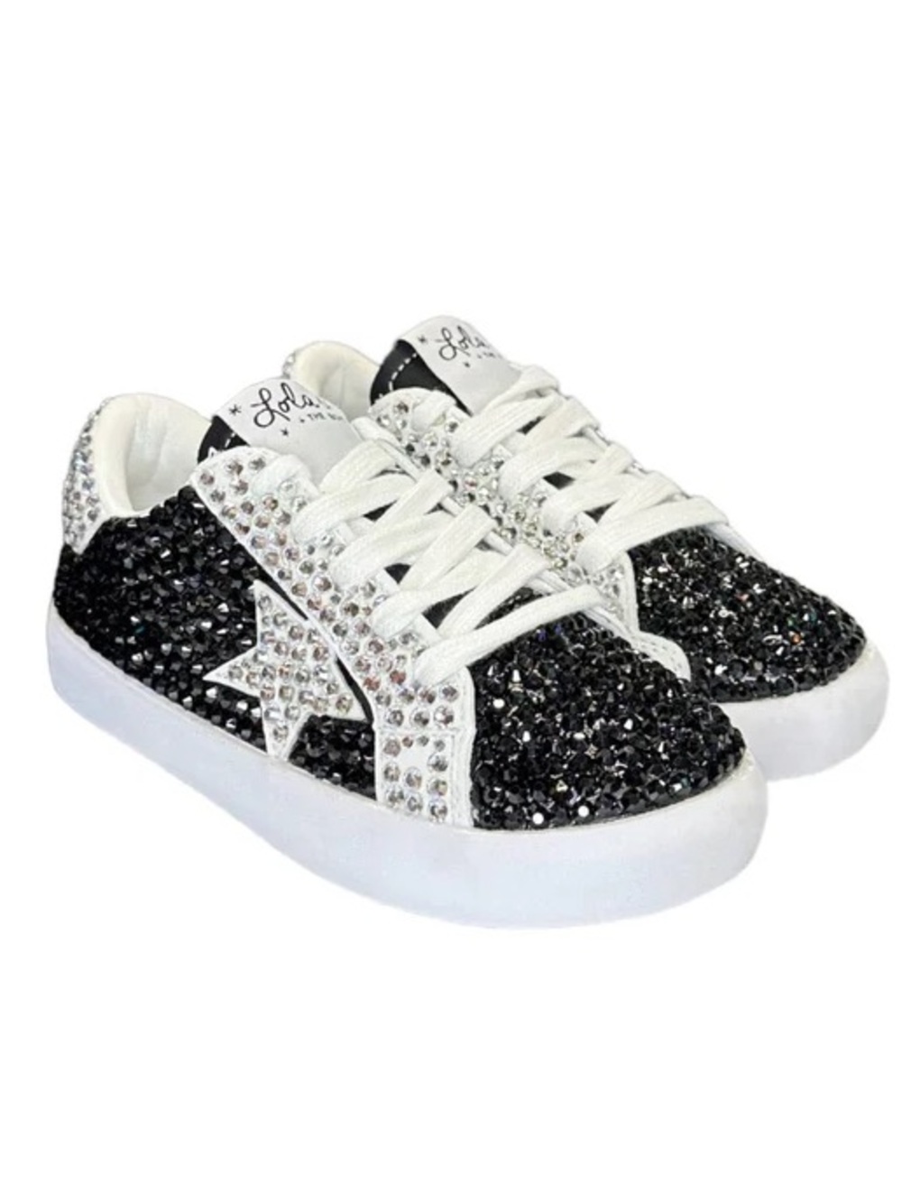 LOLA BOYS PANDA CRYSTAL SNEAKERS
